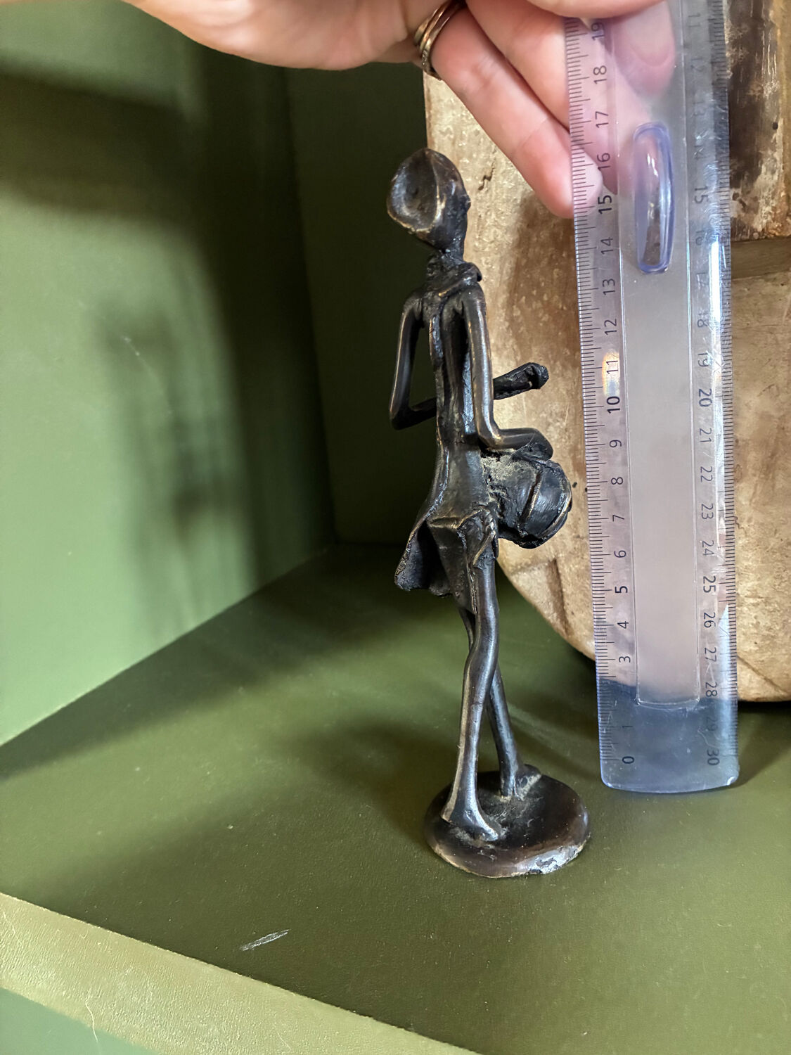 African bronze statuette