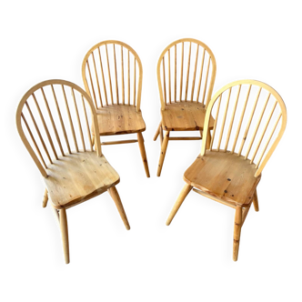 4 Chaises en chêne