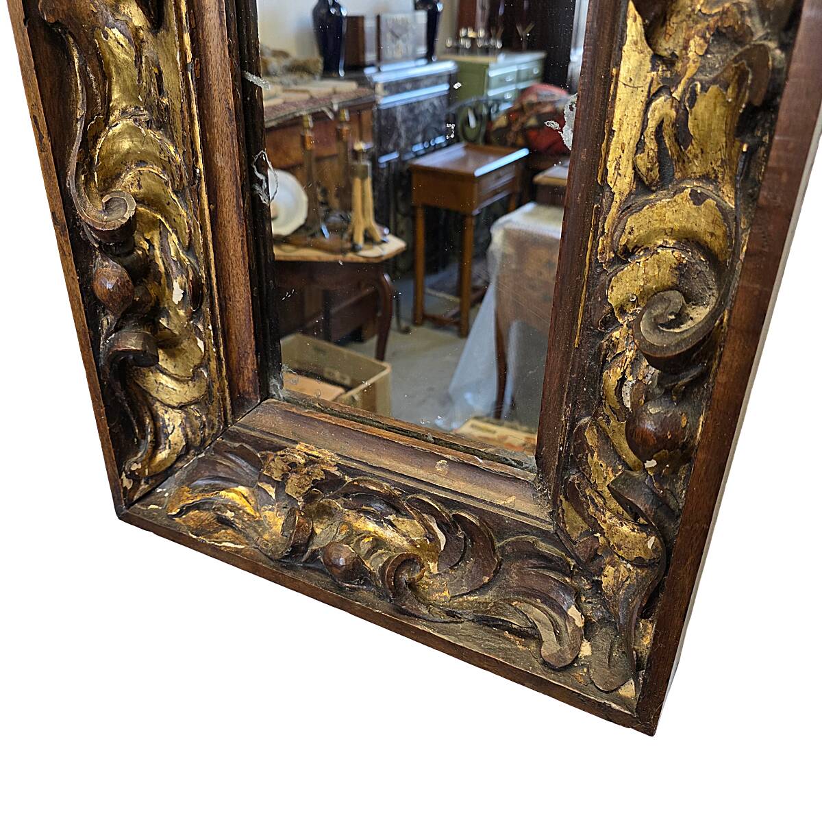 Antique Italian Baroque Mirror, 1st half 1700s