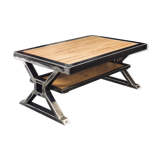 Coffee table  metal and wood