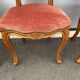 6 chairs Louis XV red style