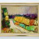 Vintage Original Expressionist Oil On Canvas By A. Eres, 1977
