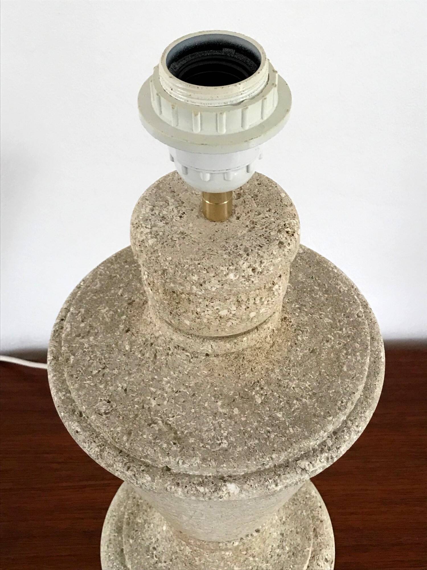 Vintage stone lamp from the 70s