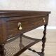 Oak Side Table in Dark Brown, 1930s