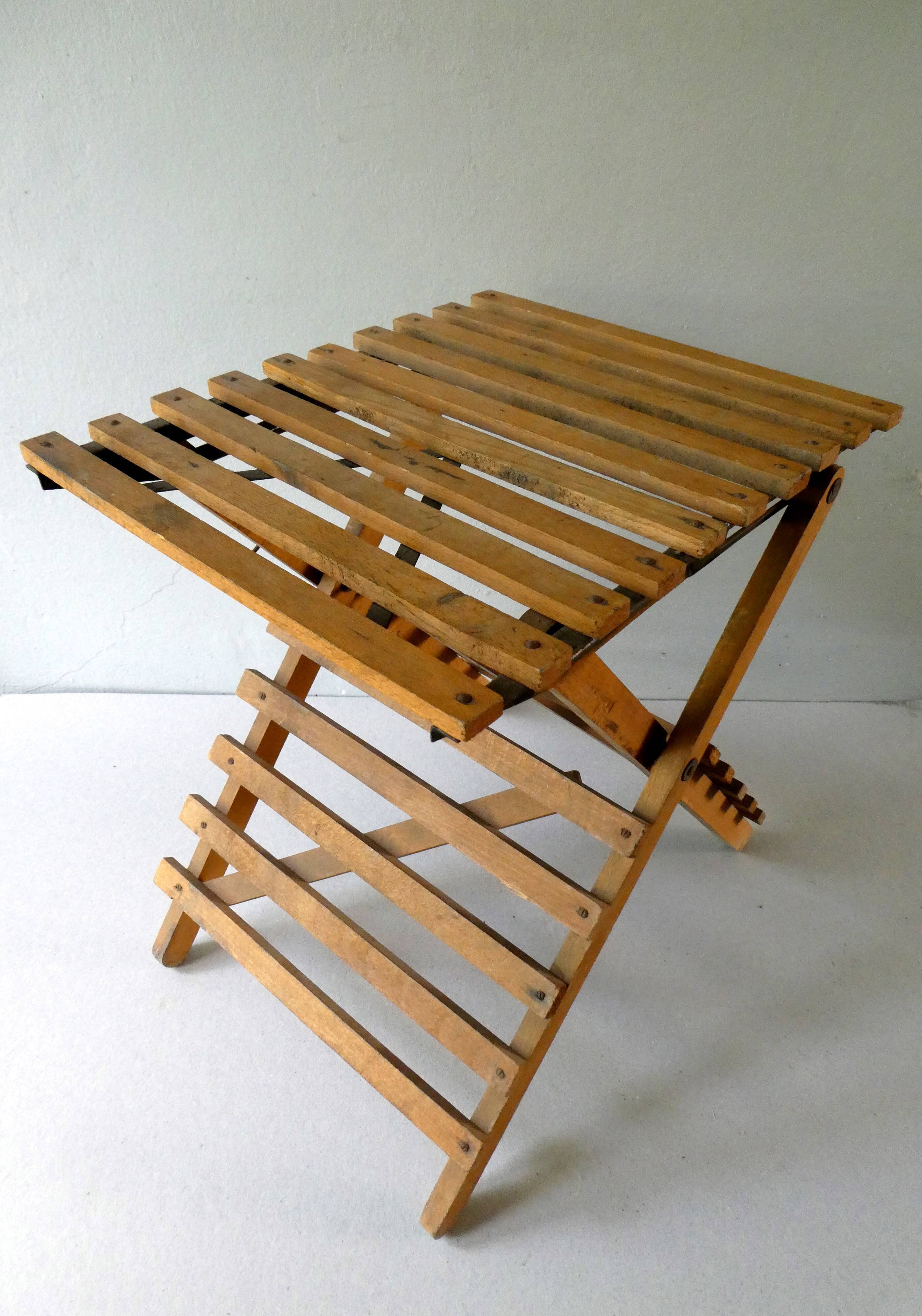 Folding wooden and metal, 1950s