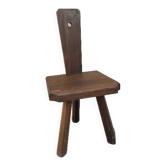 Vintage brutalist tripod children's chair from the 50s