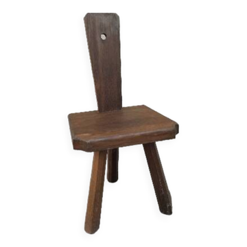 Chaise enfant tripode vintage brutaliste année 50