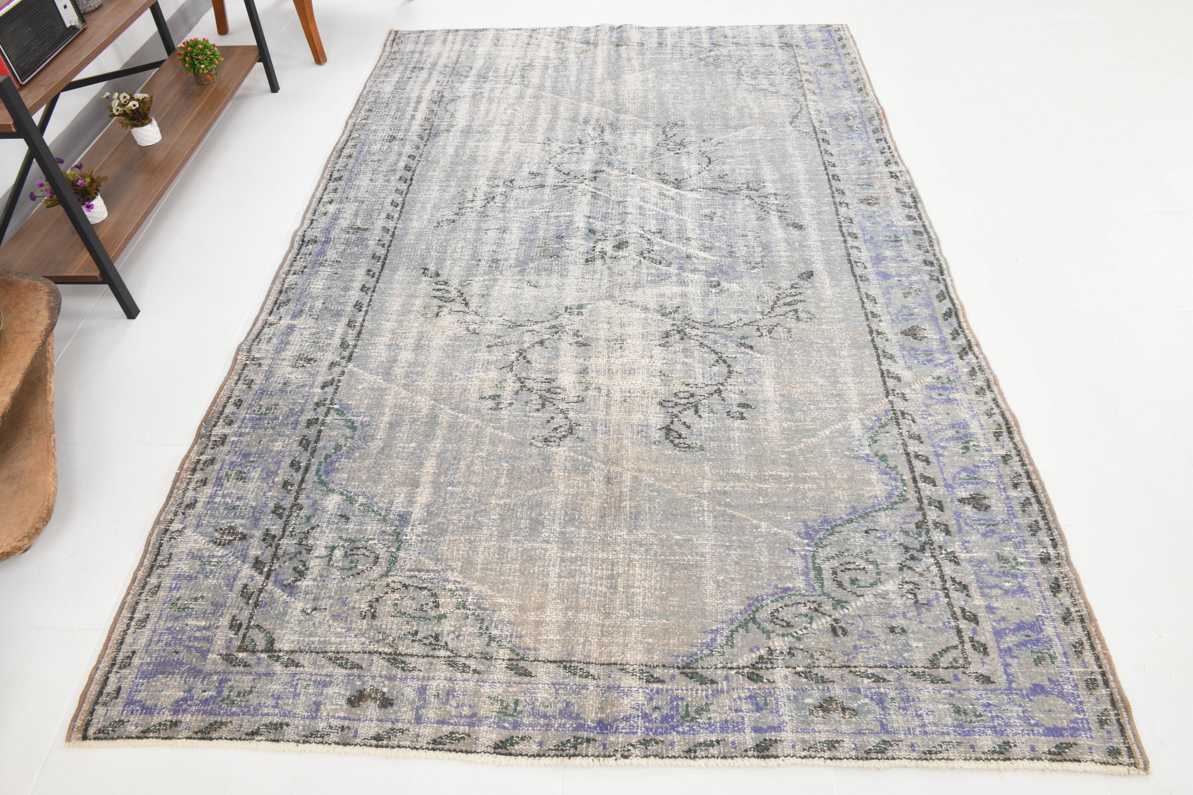 5x8 classic turkish vintage rug 170x262cm