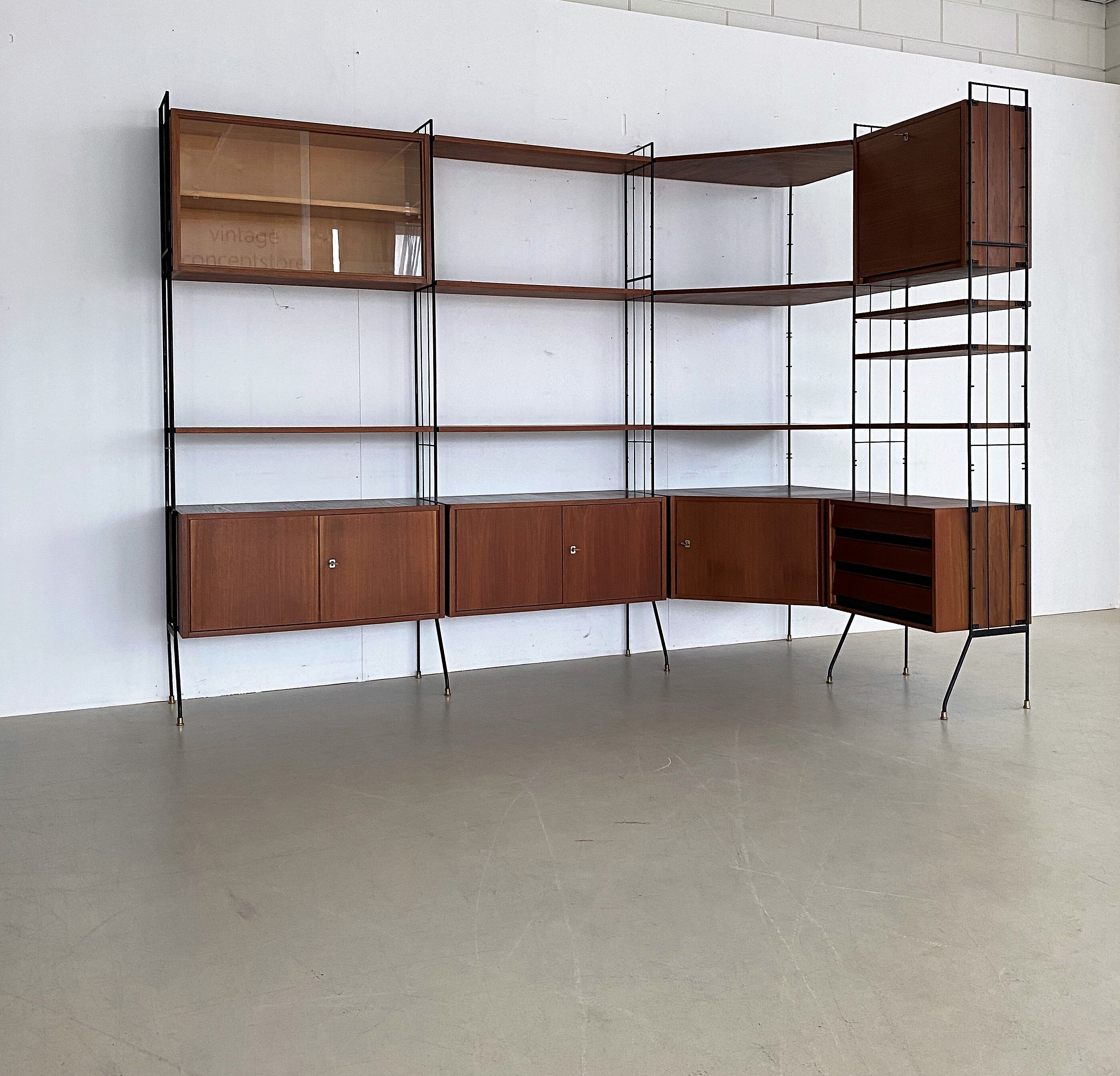 Vintage standing modular wall unit