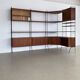 Bibliothèque murale modulaire vintage debout