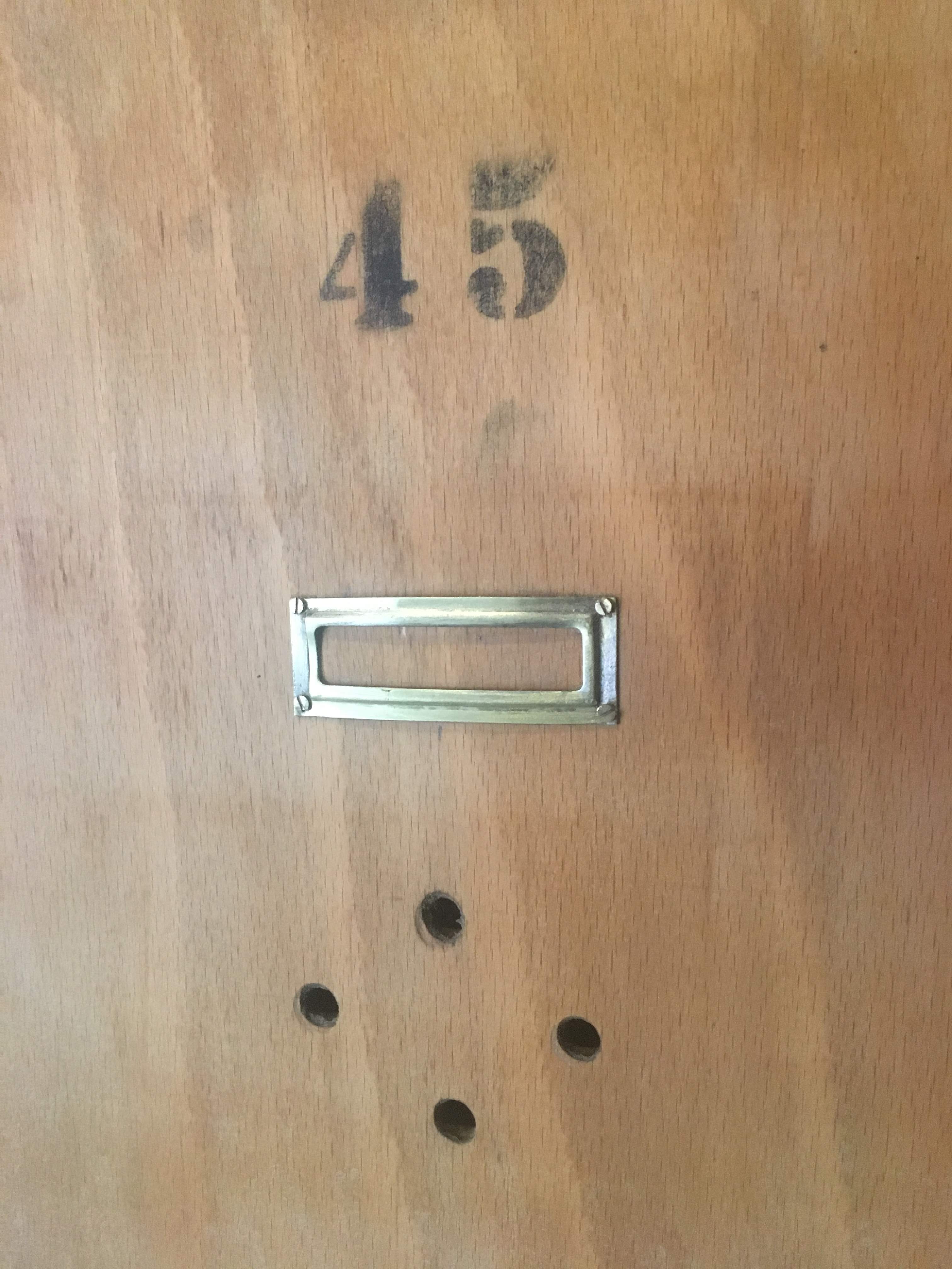 Wooden boarding school cloak 1960