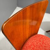 Set of Four H-214 Chairs by Jindřich Halabala, Walnut, 1950s
