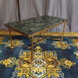 Table basse 1960 marbre vert