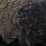 Oil on wood 19th century cut flowers