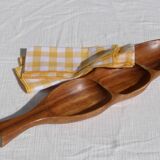 Wooden aperitif dish