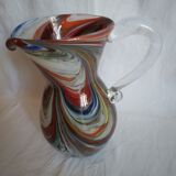 Vintage glass pitcher water decanter