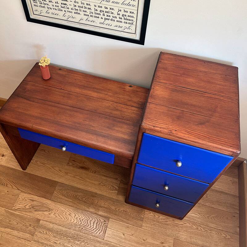 Vintage children's desk from the 1950s.