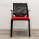 Chaise visiteur vitra medaslim rouge et noir