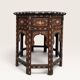 Hoshiarpur octagonal side table, rosewood, mother-of-pearl and bone, 1880