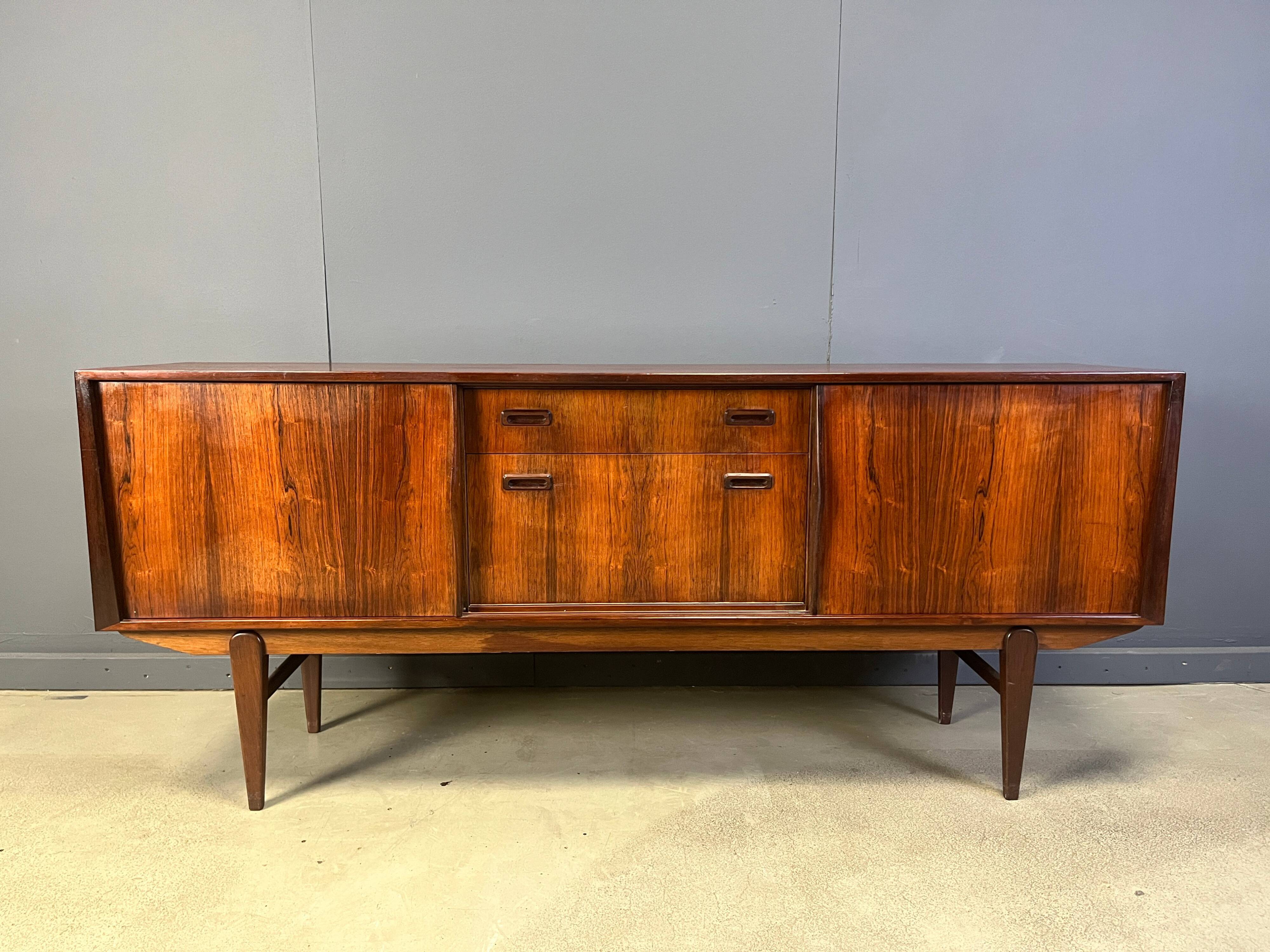 Vintage Scandinavian rosewood sideboard, 1960s