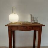 Old solid wood console - drawer - curved line - chic country style