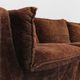 Vintage modular sofa brown velvet Italy 1970s