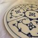 Plateau à gâteaux en porcelaine décorée bleue Bareuther Bavière