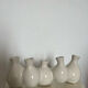 White ceramic soliflore