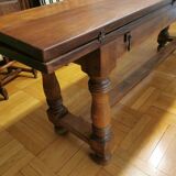 Long foldable tray farm table