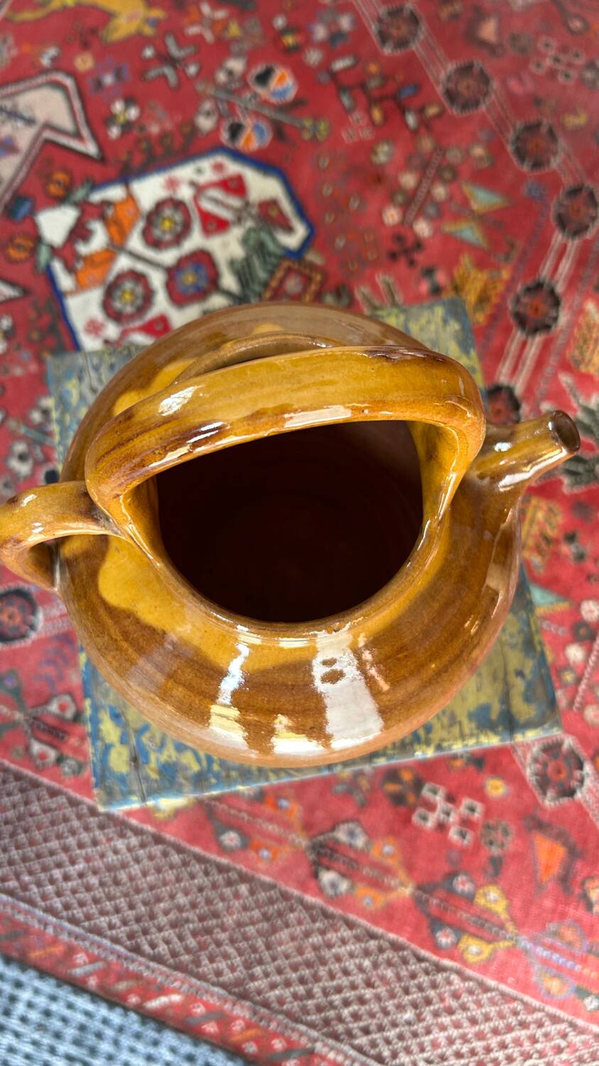Yellow glazed jug