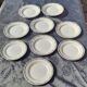 Série de 6 assiettes plates  et de 3 assiettes à dessert Vintage de St Amand