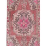 Vintage Turkish rug from Oushak, hand-woven 119x231 cm