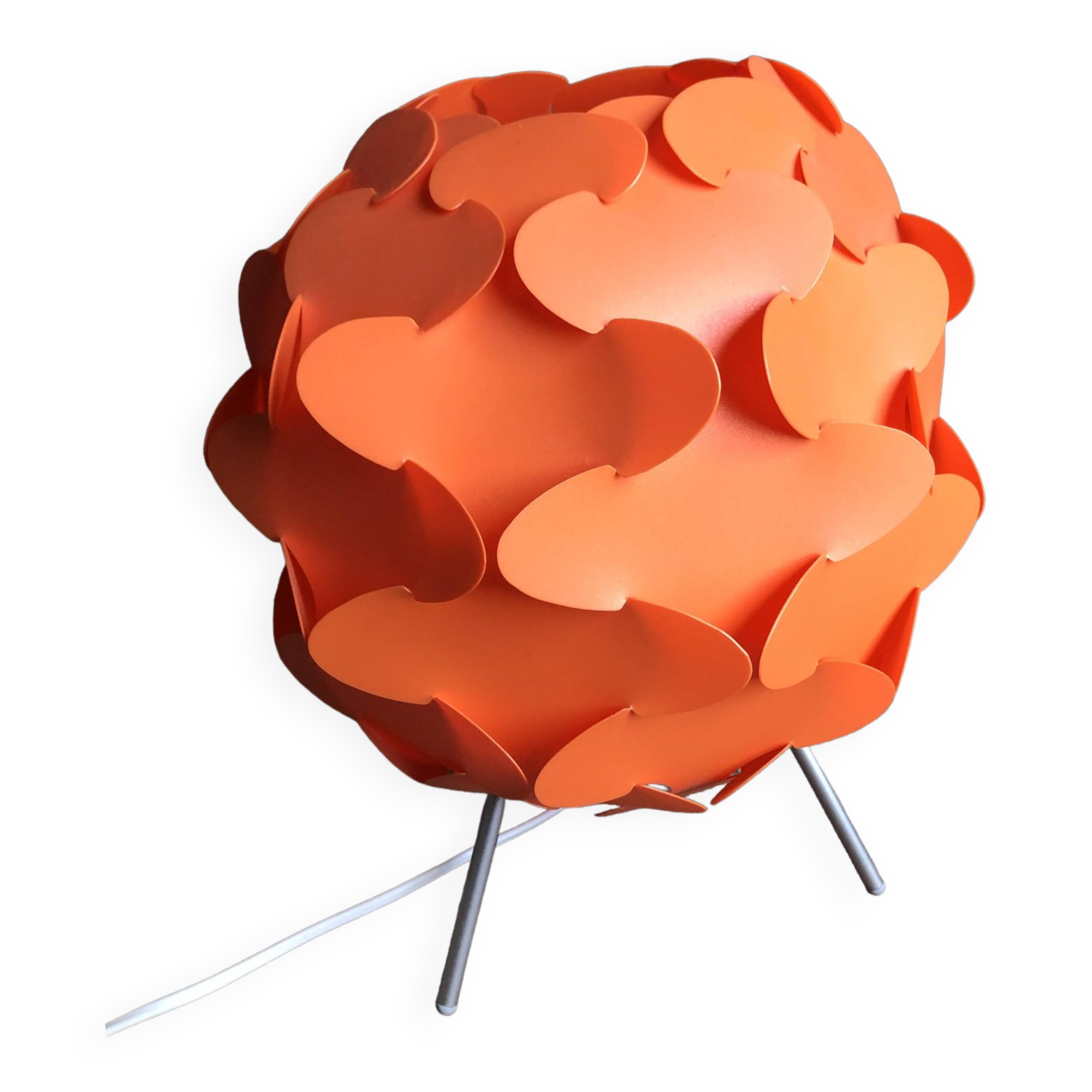 Lampe Ikea vintage orange Fillsta, 1990