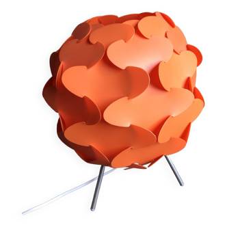 Lampe Ikea vintage orange Fillsta, 1990