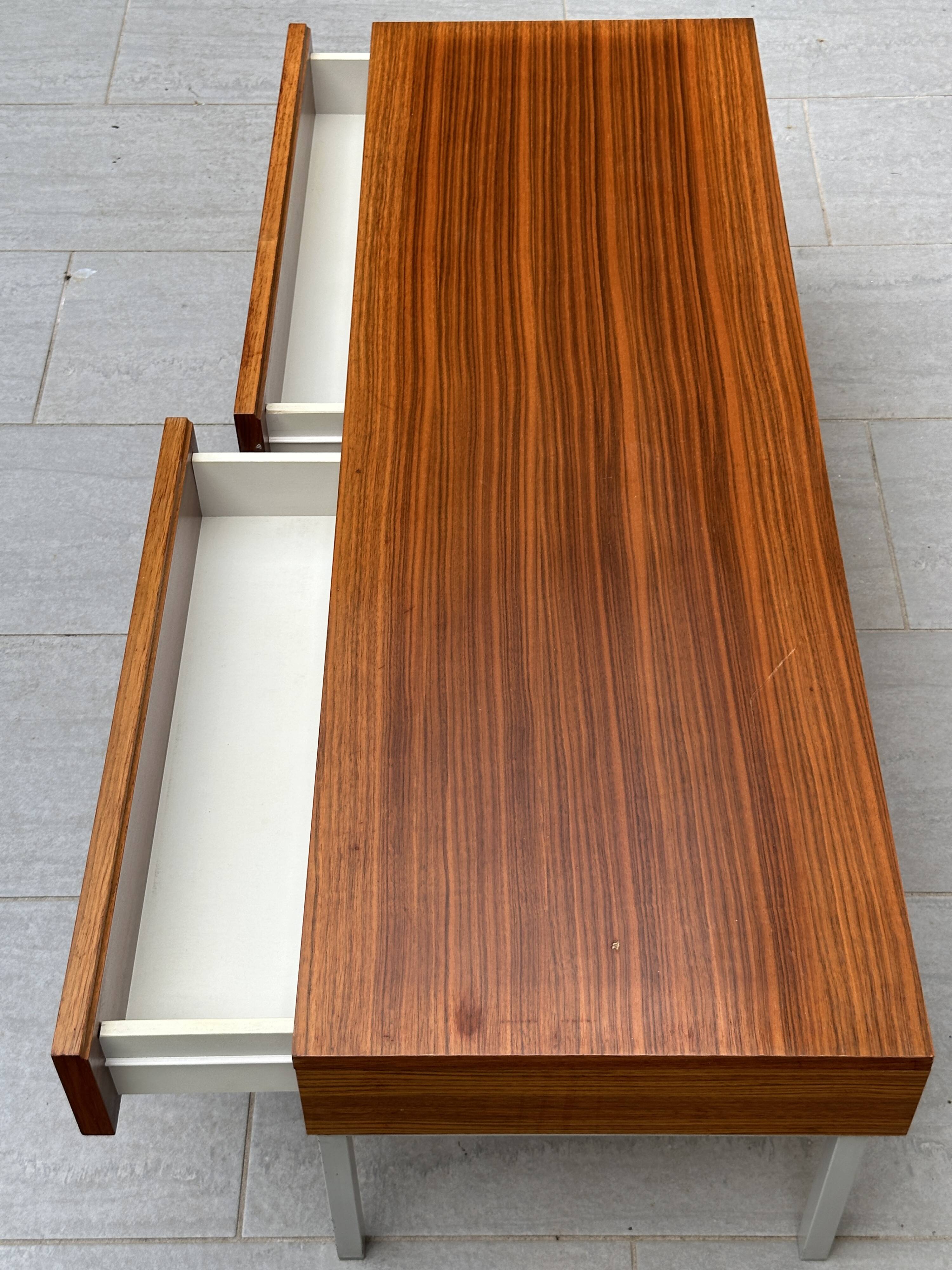 Console basse Interlübke en teck clair, Allemagne années 1960