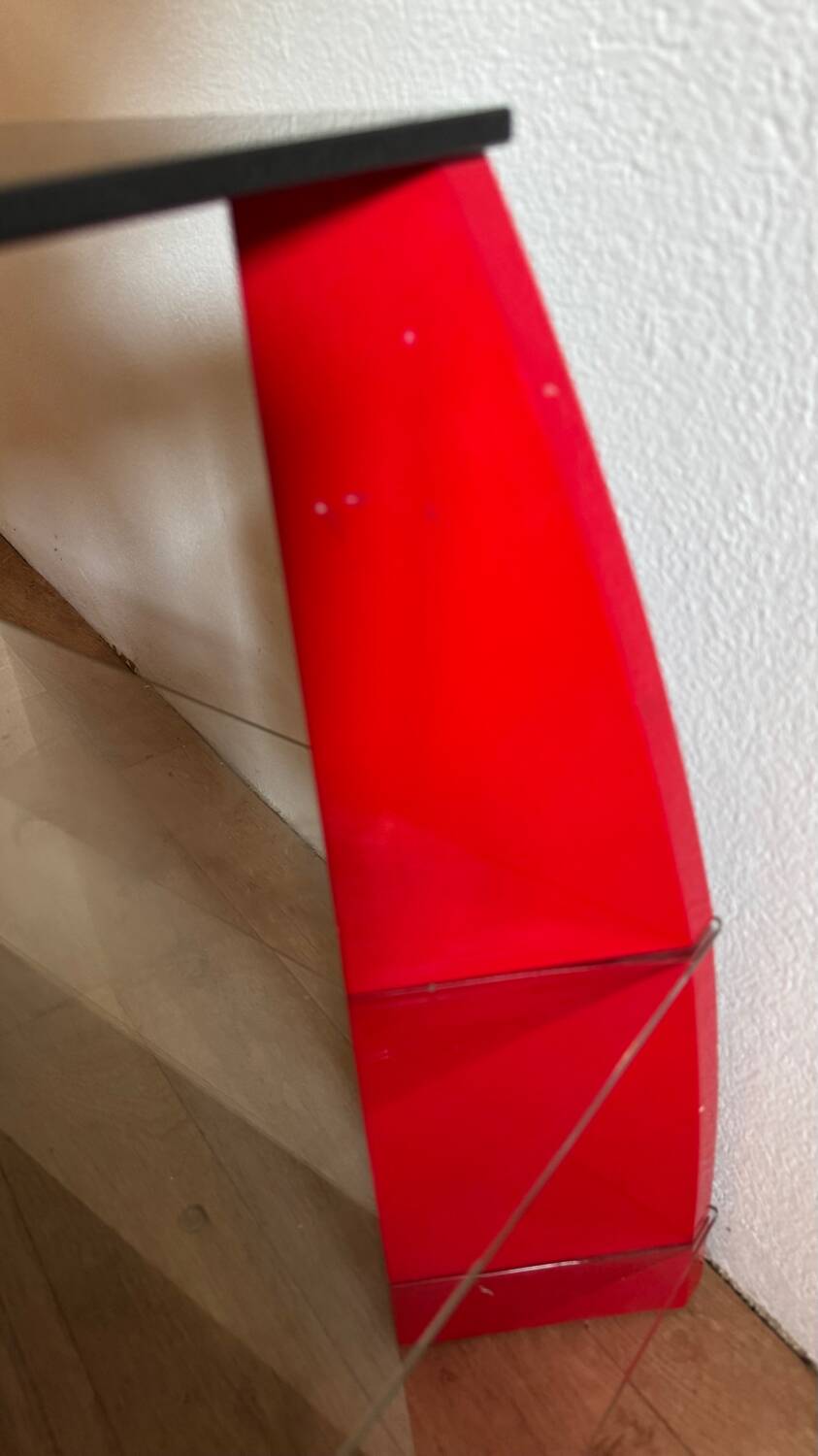 Designer glass coffee table