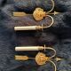 Lucien Gau Bronze Wall Lights Empire Woman Medallion