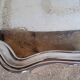 Silver metal tray 57 cm early 20th rectangle