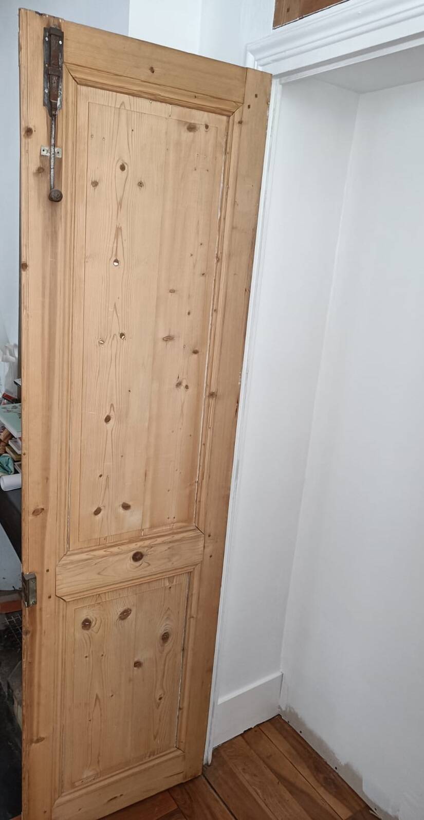 Pair of old molded communication doors