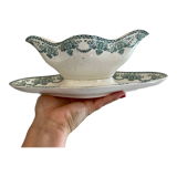 Vintage saucière in iron earth, au chatelet de longwy