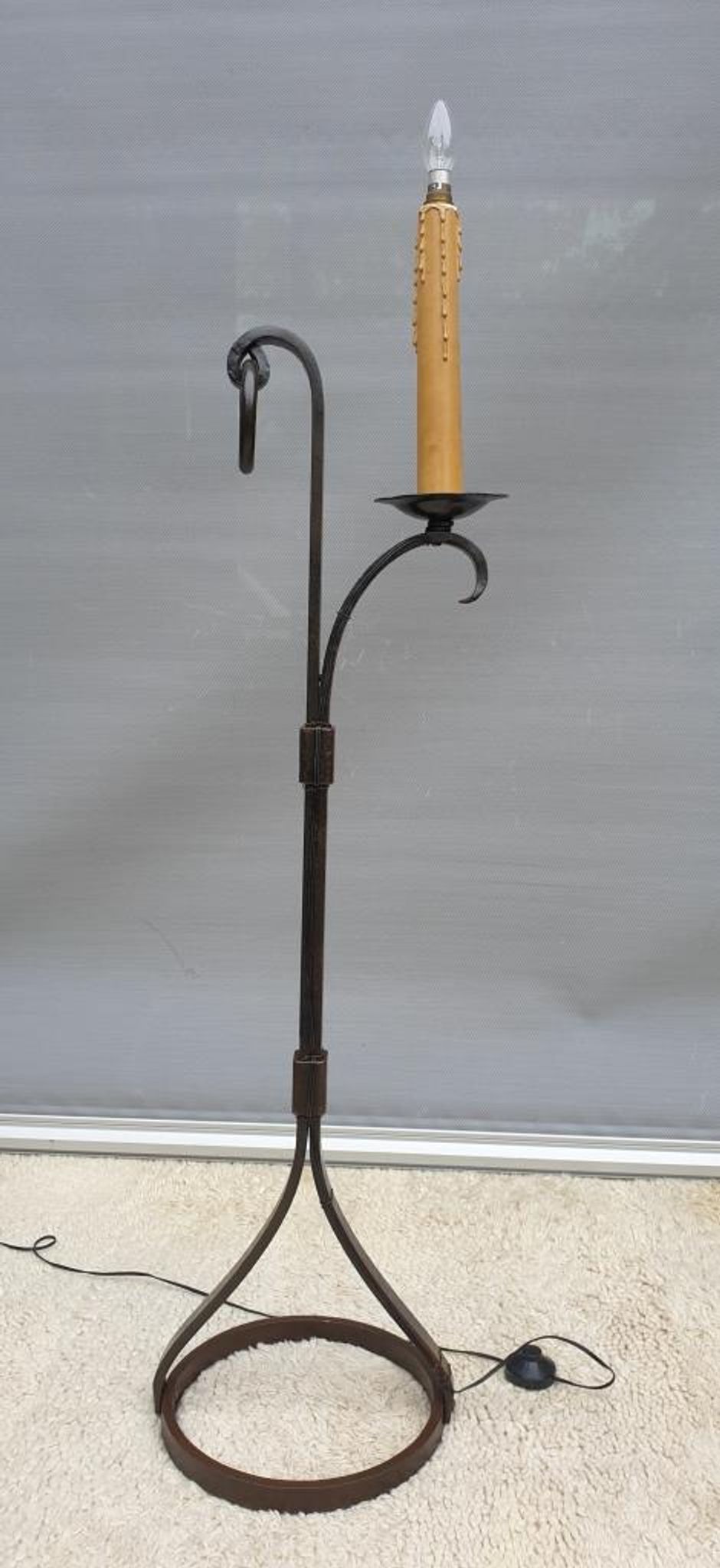 Ironwork floor lamp Jean-Pierre Ryckaert 1950, France
