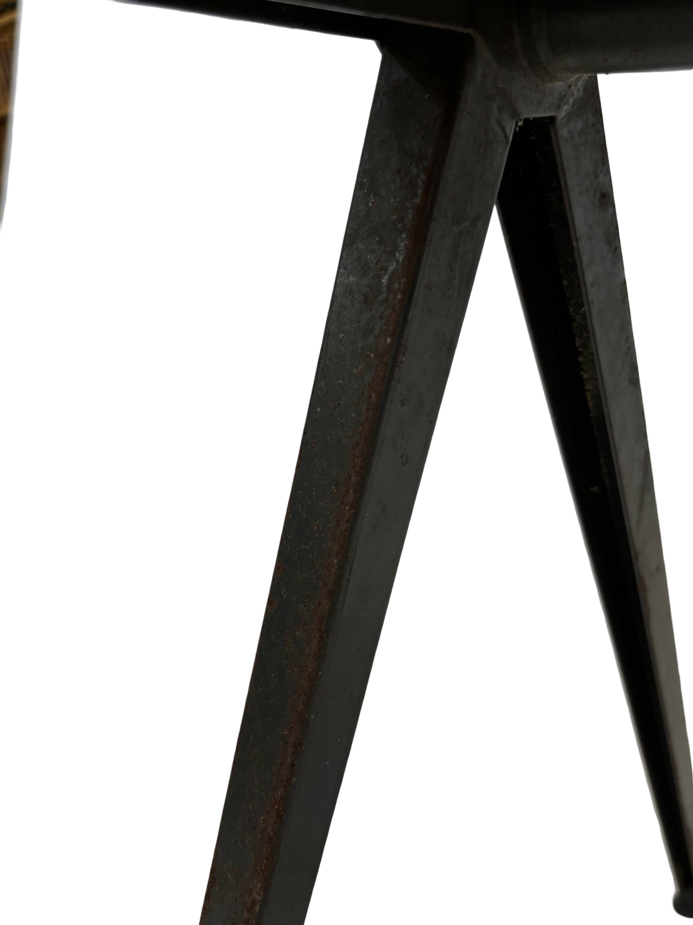 Vintage Marko holland industrial school chair 60's netherlands design