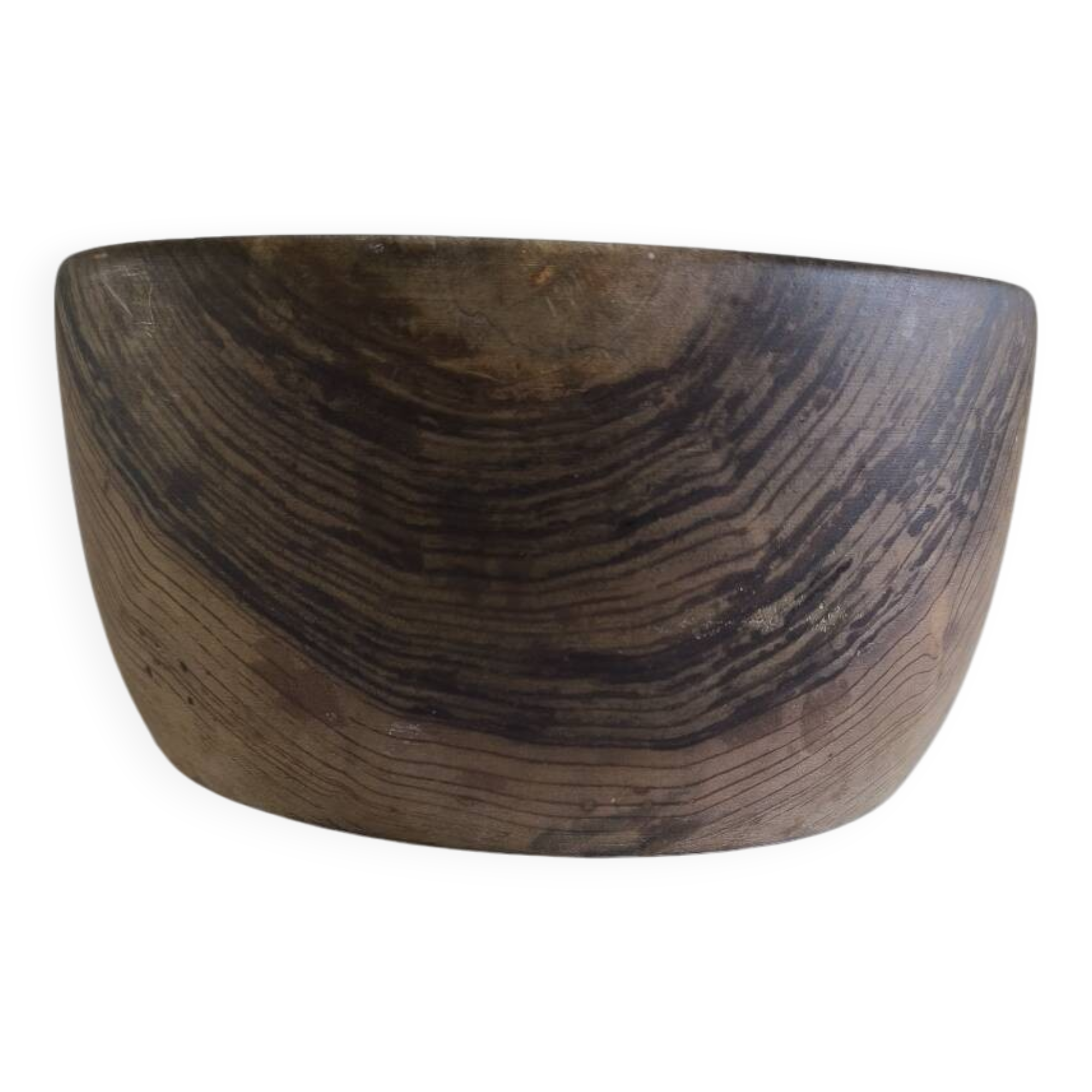 Olive wood salad bowl from the 50s