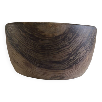 Olive wood salad bowl from the 50s