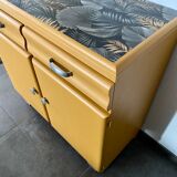 Low style Mado sideboard restyled yellow