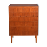 Commode en teck restauré années 1960