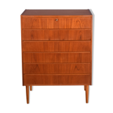 Restored Teak 1960s Danish Retro Chest Of Drawers