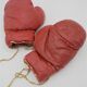 Pair of leather child boxing gloves