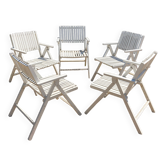 5 fauteuils jardin R. Gleizes