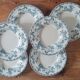 Service de 6 assiettes en terre de fer